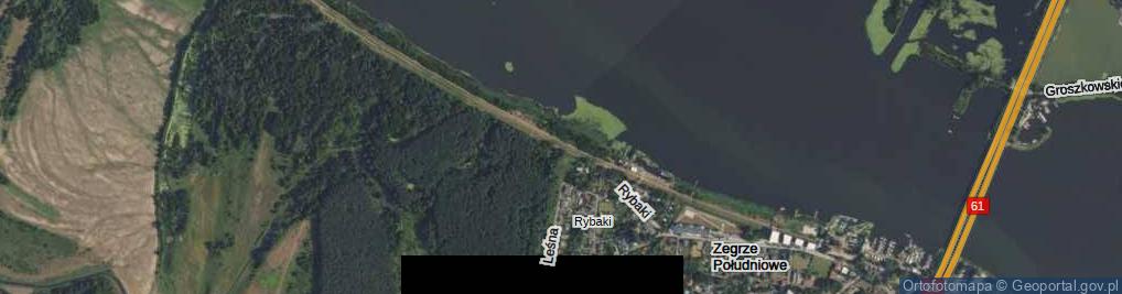 Zdjęcie satelitarne Zegrze Południowe ul.